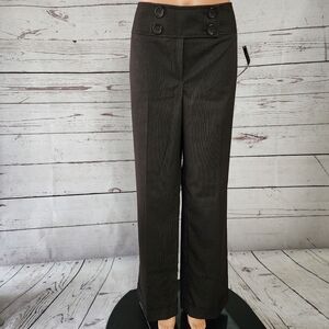 Ingrediants Wide Leg Pinstripe Trouser Pants Size 10 NWT